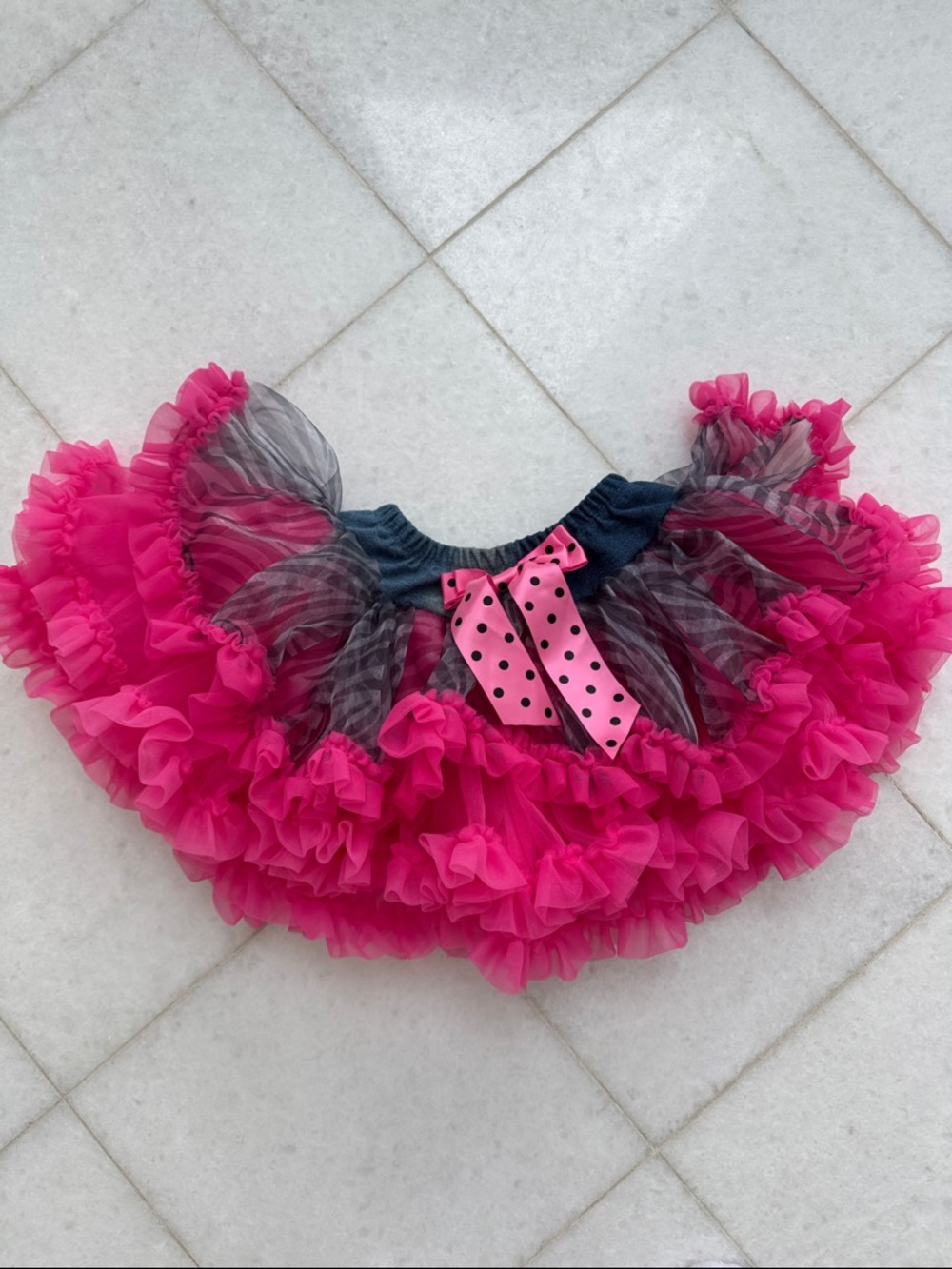 Hot Pink Ruffled Tulle Pettiskirt, SC, MC